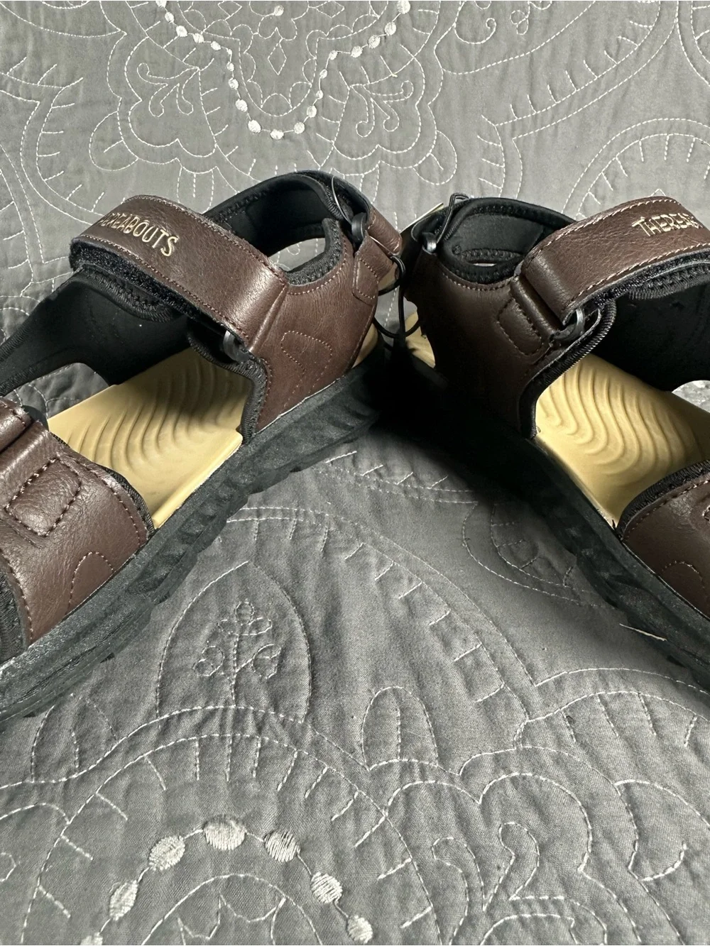 Thereabouts Big Boys Brown Gulf Strap Sandals NWT Size Big Boys 6